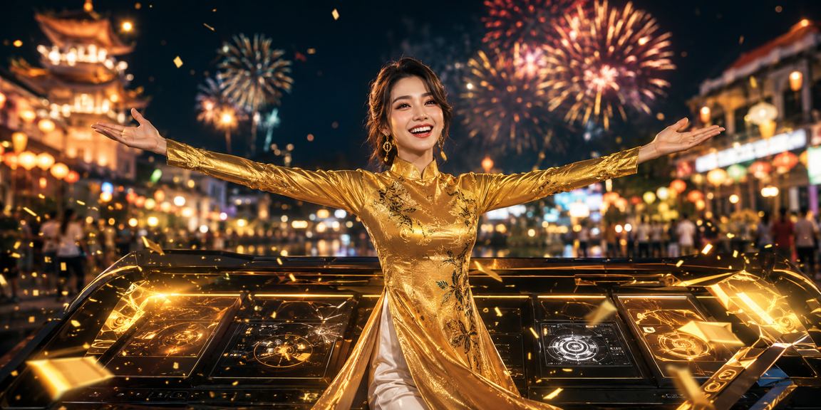 Người phụ nữ mặc áo dài tại Phú Quốc tham gia esports betting với phong thái thư thái